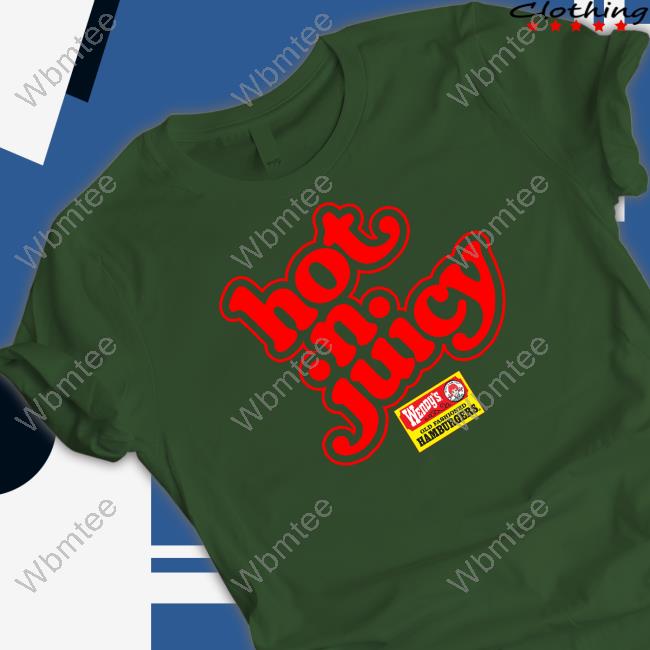 80S Wendy's Hot N Juicy Hamburgers Shirt 80S Wendy's Hot N Juicy Hamburgers Tee Vanessinator