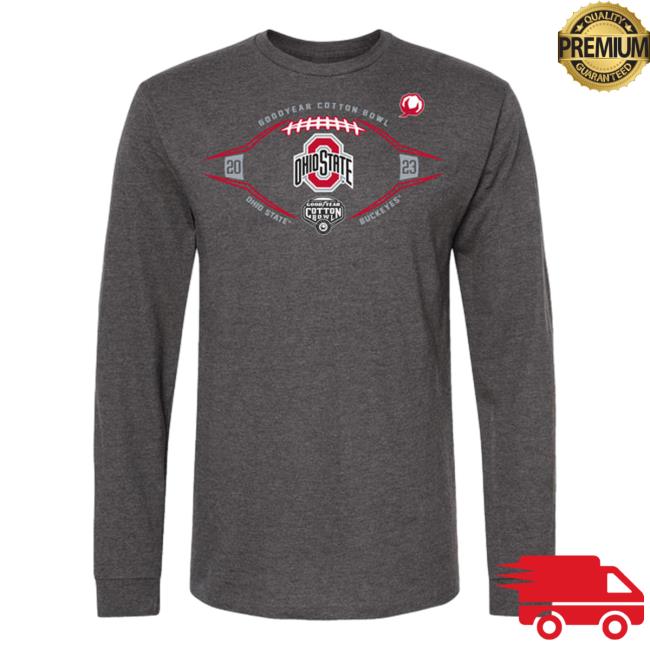 Official Cotton Bowl Merch 2023 Cotton Bowl Ohio St Long Sleeve Tee