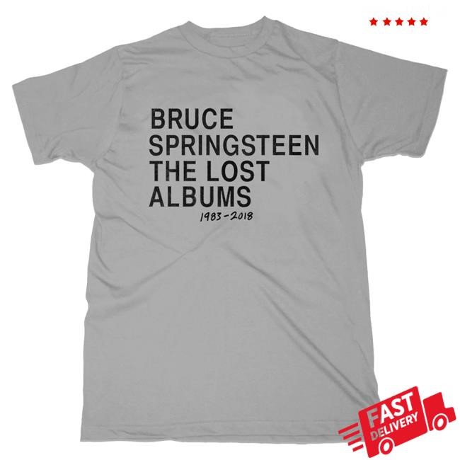 Bruce Springsteen Merch Store Tracks II: The Lost Albums T Shirt - Grey