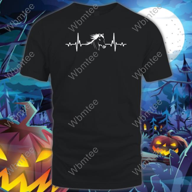 Horselove Heartbeat Horse Long Sleeve T Shirt