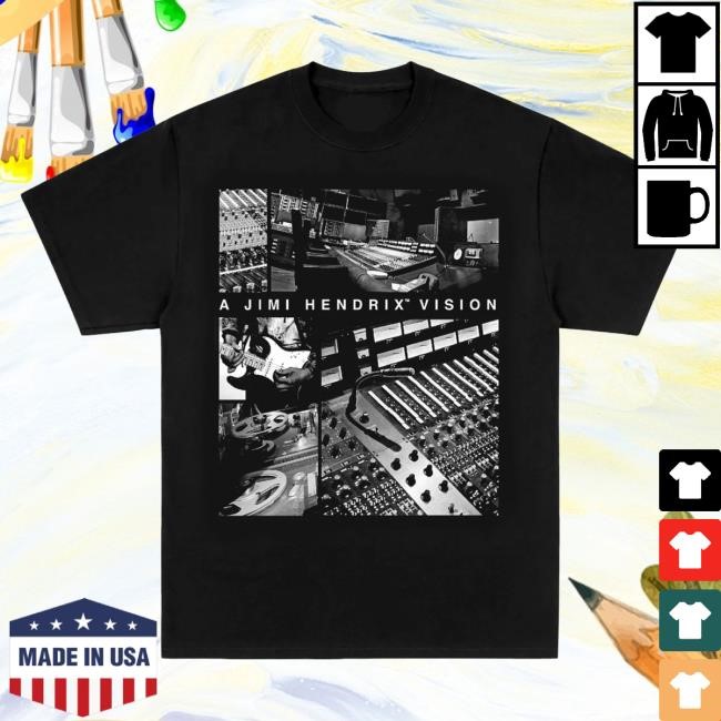 Jimi Hendrix Vision Tee Black