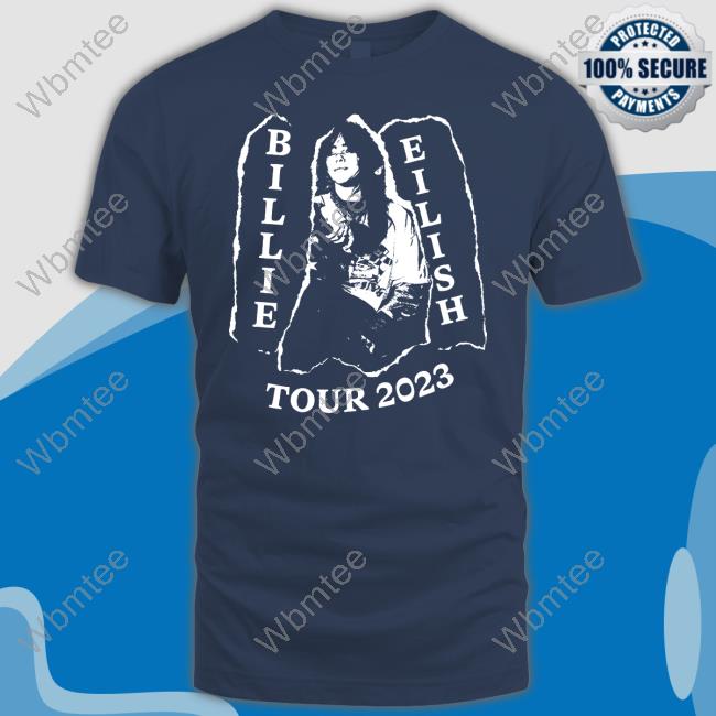 Official Billie Eilish Store Billie Live Black Tour Shirt