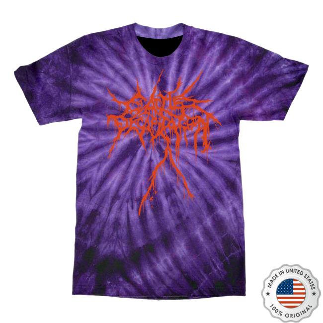 Official Indie Merch Store Shop Cattle Decapitation "Tie Dye Ouroboros" Attractive Shirt IndieMerchStore Carcosabc