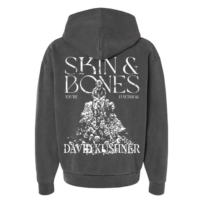 Official David Kushner Merch Store David Kushner Msrble Skin And Bones Popover Hoodie David Kushner Apparel Clothing Shop