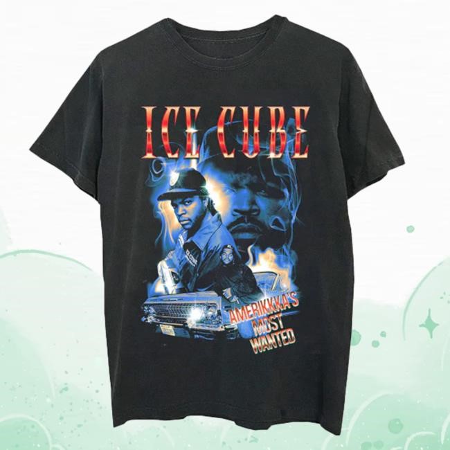 Ice Cube AMW Smoky Collage Black Shirt