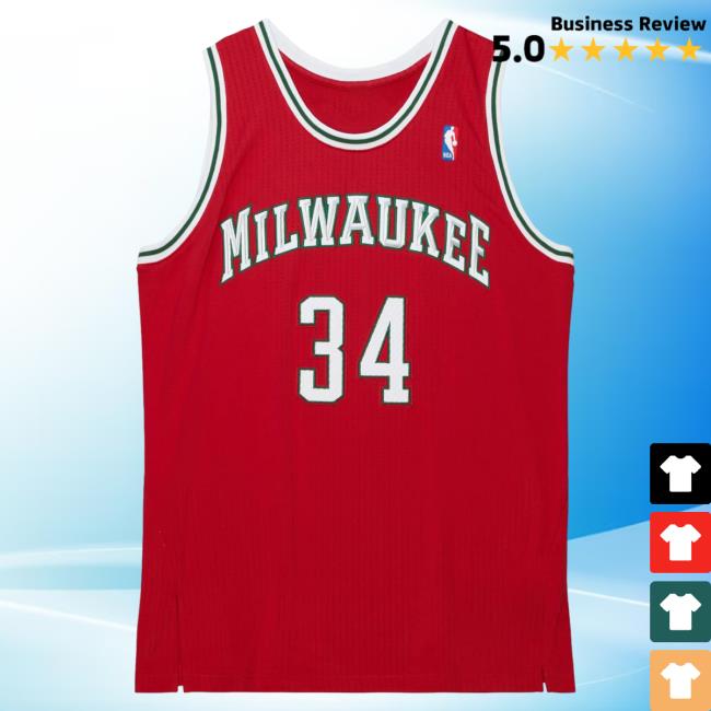 Official Moda3 Mitchell And Ness Bucks Giannis '14-15 Home Jersey Tank T-Shirt