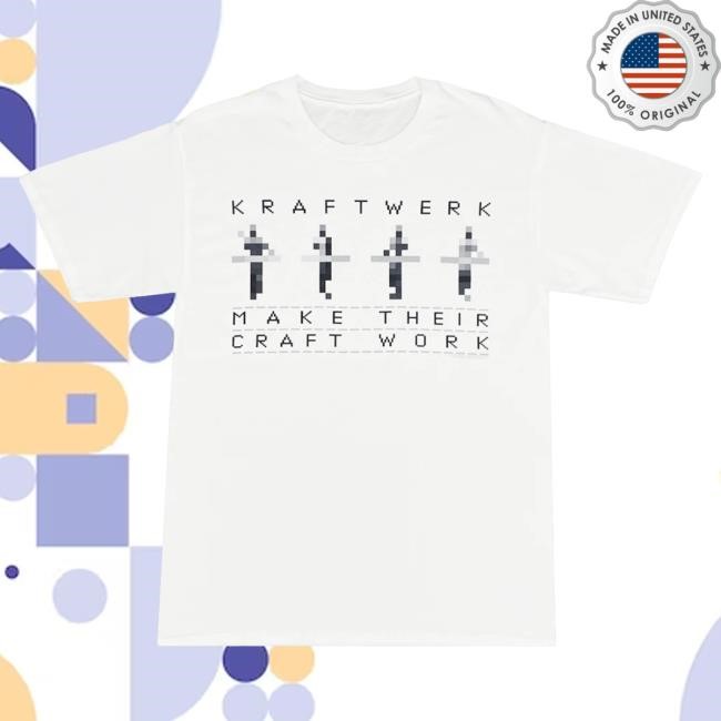 Official Hellomerch Kraftwerk Craft Work White T-Shirt Hello Merch