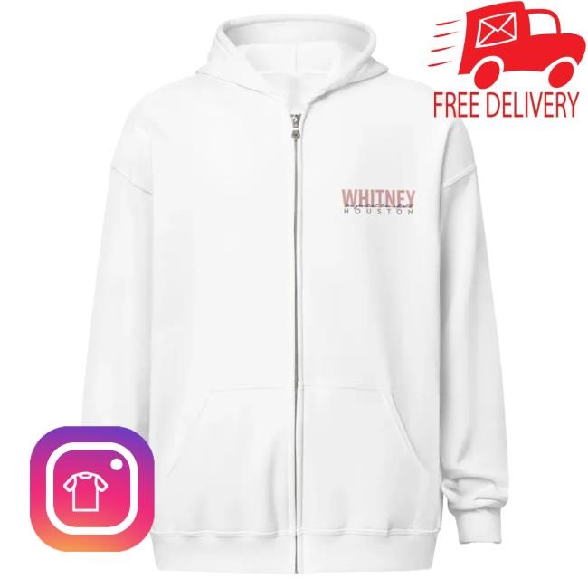Official Whitney Houston Clothing Store Shop Whitney Houston The Greatest Love White Zip Sweatshirt