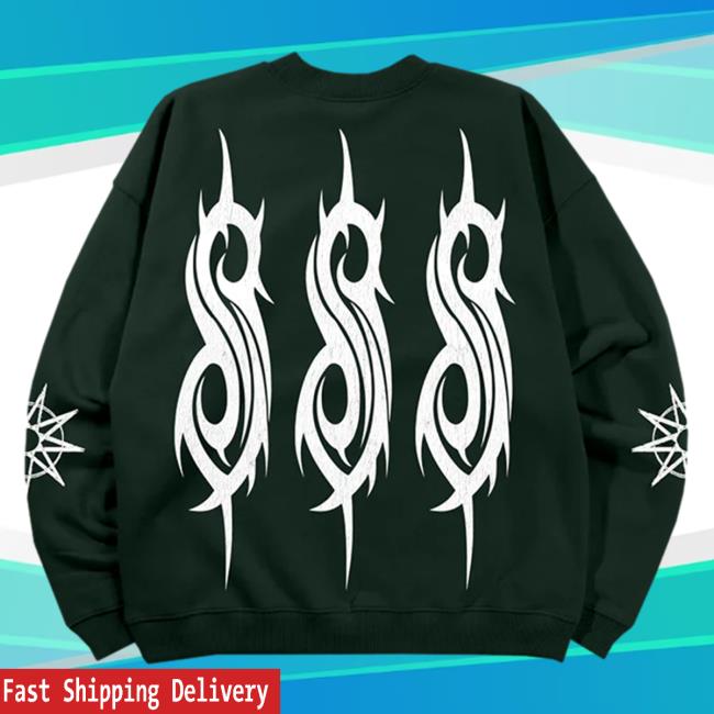 Offcial Slipknot Forest Green Hooded Sweatshirt Offcial Slipknot Forest Green Hoody