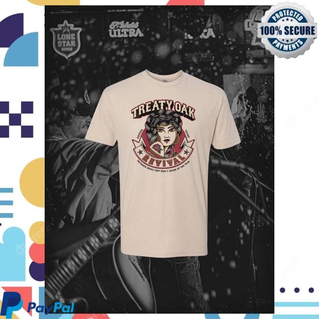 Official Treaty Oak Revival Merch Rose Tattoo Shirt(Front Only)