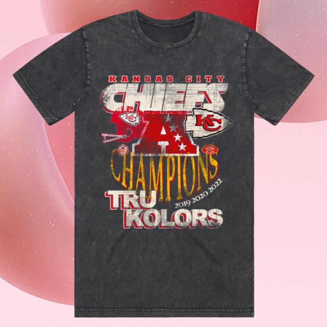 Official Tru Colors Clothing Apparel Tru Kolors X Chiefs Afc Archive T Shirt