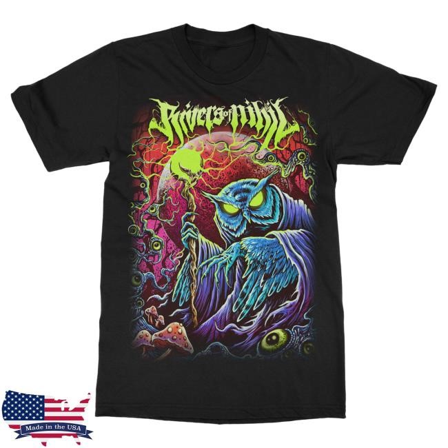 Official Indie Merch Store Shop Rivers of Nihil Blacklight Attractive Shirt IndieMerchStore