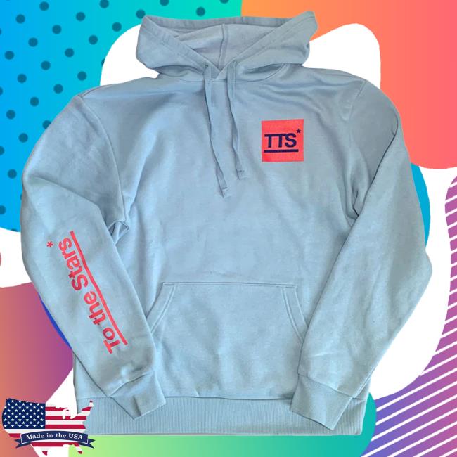 Official To The Stars Store Clothing Shop Store Landing Pullover Popover Hoodie Light Blue