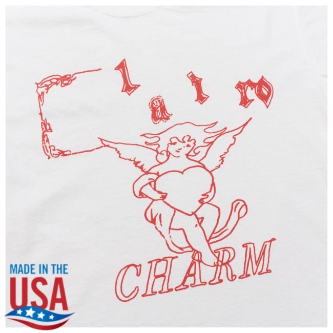 Official Clairo Merch Store Clairo Charm Angel Shirts (White)