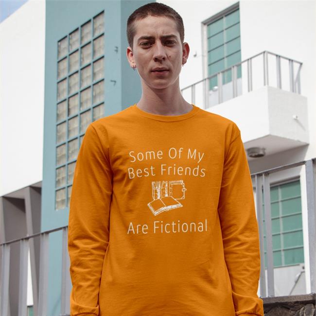 Melanie Gywer Some Of My Best Friends Are Fictional Book Nerd Tee