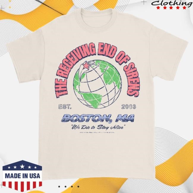 Official Down Right Merch The Receiving End of Sirens TREOS Worldwide T Shirt