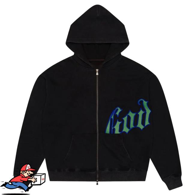Official Godspeed Nyc Clothing Merch Og Logo Sweater (Black/Blue/Green)
