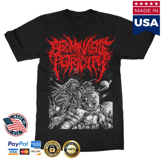 Official Indie Merch Store Shop Abominable Putridity "The Last Astronaut Red Logo" Top Shirt Indiemerchstore