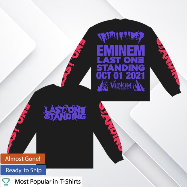 Official Eminem Store Merch Slim Shady Venom: Last One Standing Long Sleeve Tee (Black) SlimShady Clothing Shop