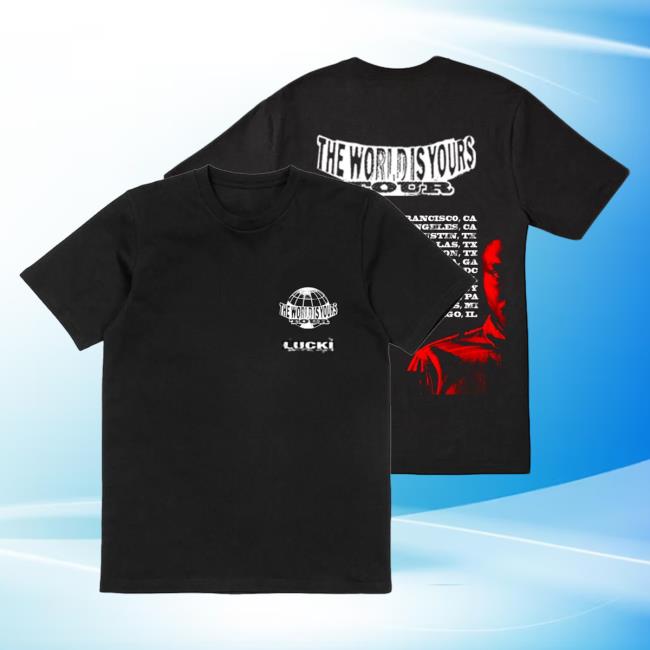 Official Sincerely Lucki World Is Yours Tour Tee SincerelyLucki Deadboylife