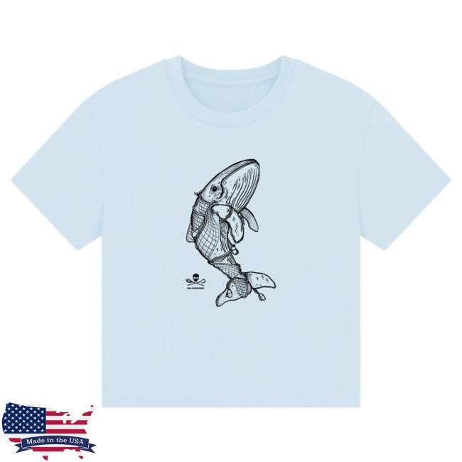 Official Sea Shepherd Store Ghost Network Boxy Shirts Sky Blue