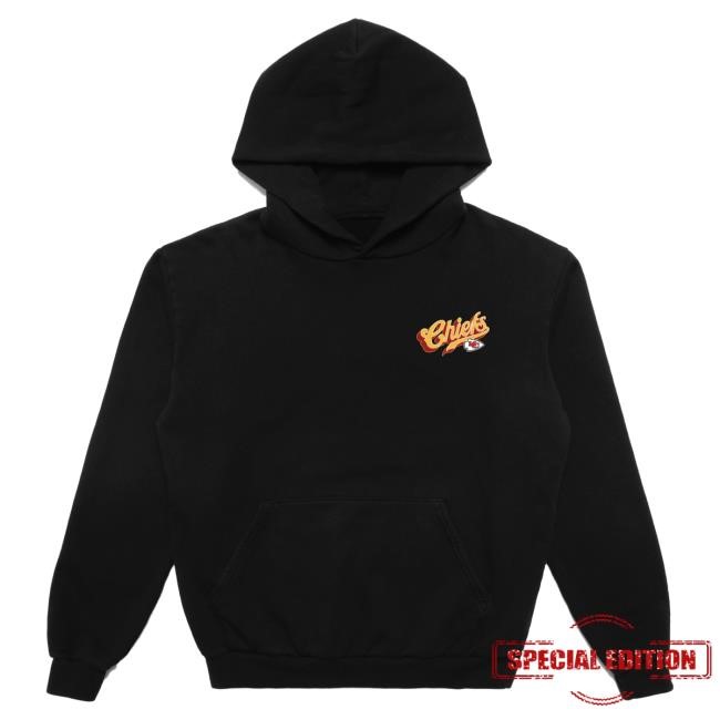 Unisex Kansas City Chiefs Born x Raised Black Pro Script Popover Hoodie NFL Shop Store