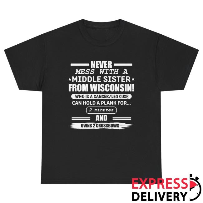 City Pride Crowd Middle Sister From Wisconsin T-Shirt Dropout TV
