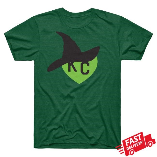 Bad Witch KC Heart Green Tees Charlie Hustle Merch Store Official