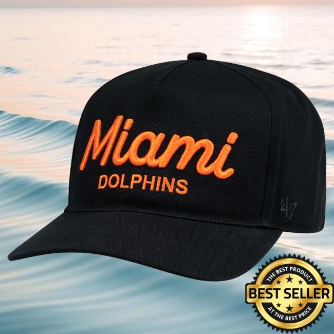Official Golf Wang Merch Dolphins Snapback Cap Black by Golf Wang x NFL