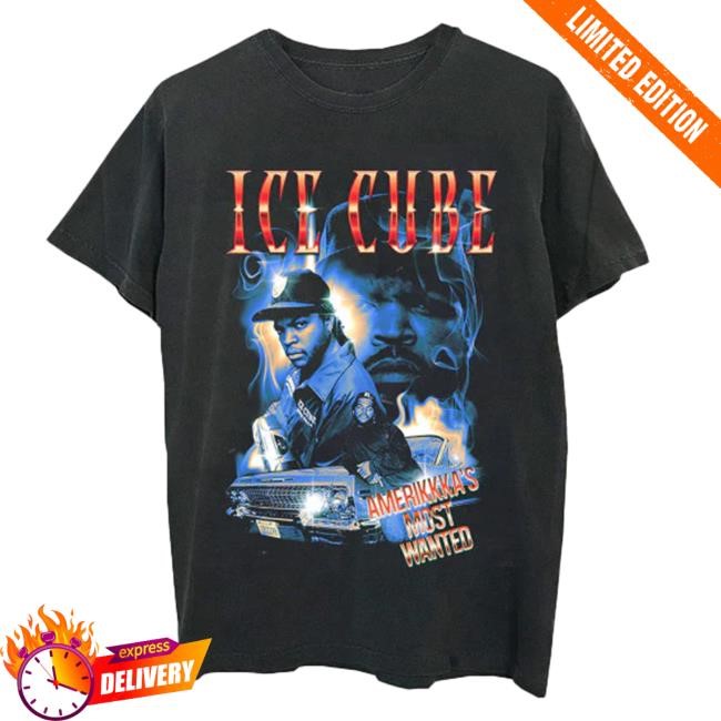Ice Cube AMW Smoky Collage Black New Shirt Ice Cube AMW Smoky Collage Black Shirt