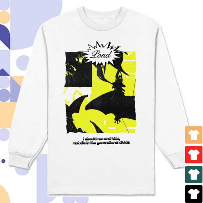Official Pond Band Generational Divide / White Long Sleeve Top Shirt
