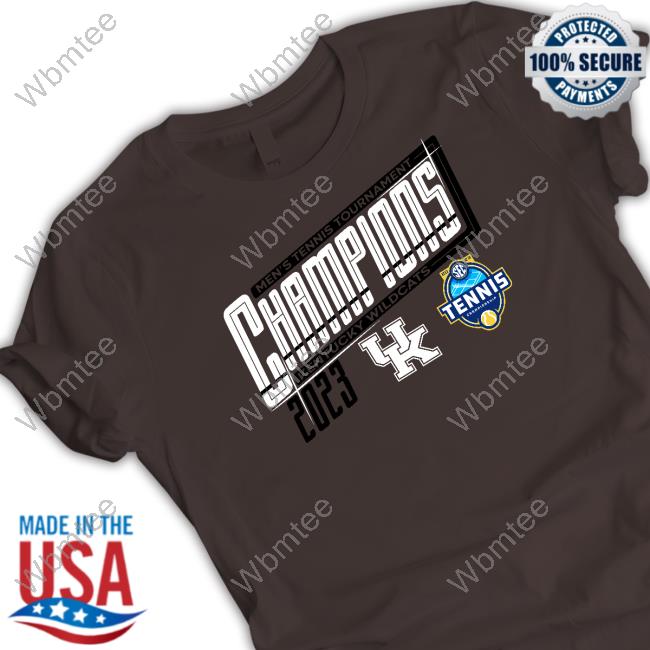 Official NCAA Shop Kentucky Wildcats 2023 Sec Men's Tennis Tournament Champions T-Shirt