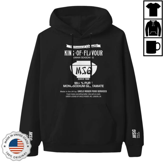 Official Uncle Roger Merch Msg Black Hoodie
