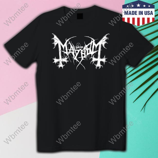 Blacksamath Mayhem World Tour White Essential Tee