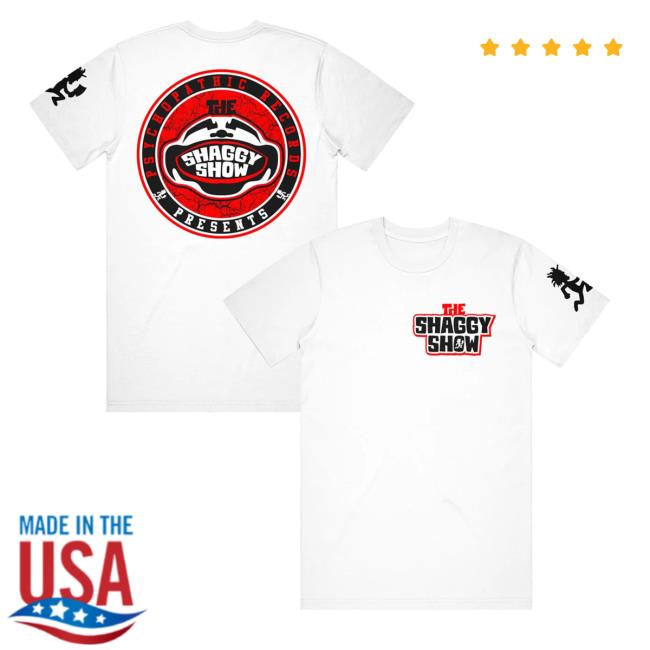 The Shaggy Show Circle Logo White - Tees