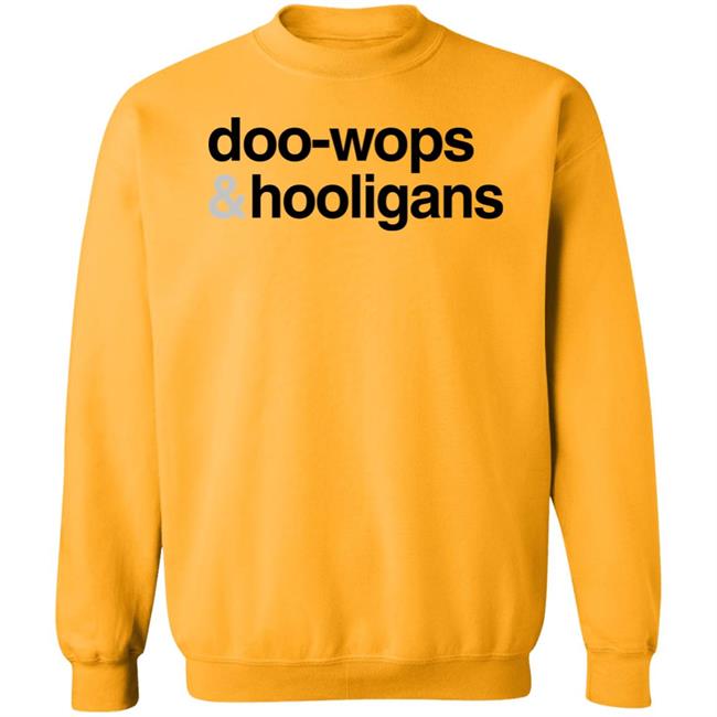 Bruno Mars Merchandise Bruno Mars Doo-Wops And Hooligans Crewneck Sweatshirt