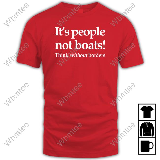 It's People Not Boats Think Without Borders Long Sleeve Tee Alastair Campbell