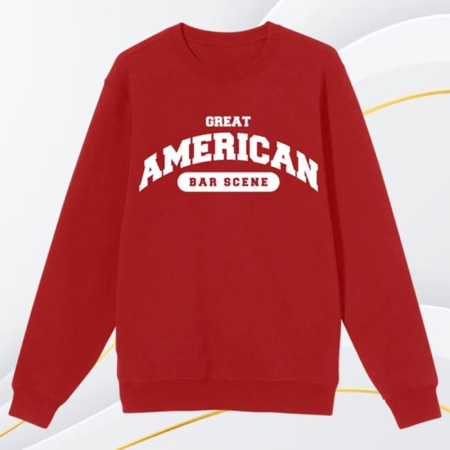 Great American Bar Scene Crew Neck Sweatshirt Zach Bryan Shop