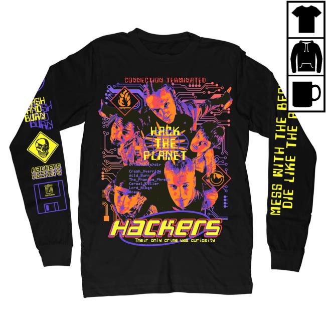 Official Studiohouse Designs Hackers Long Sleeve Tee Shirt