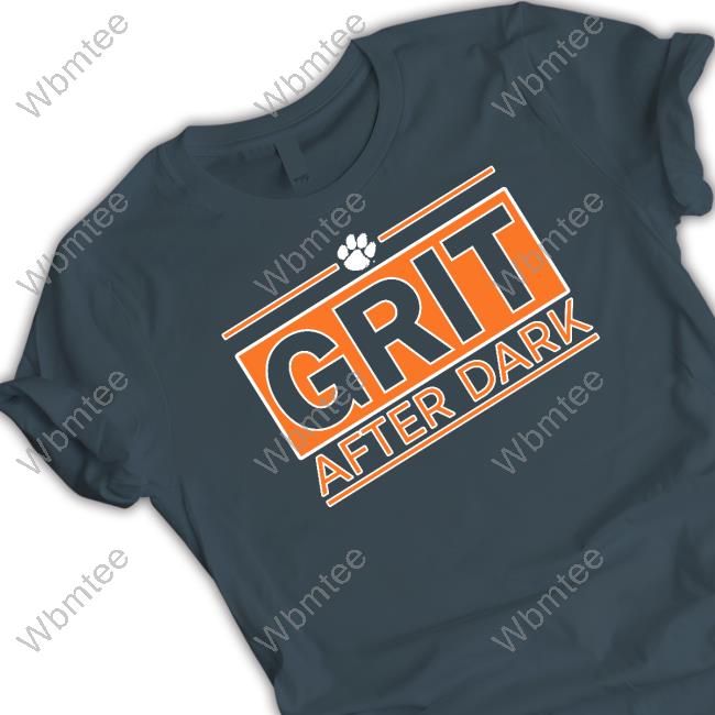 Official Clemson Athletics Grit After Dark Long Sleeve Tee Shirt Clemson Basketball Clemson Athletics Grit After Dark T Shirt Clemson Basketball