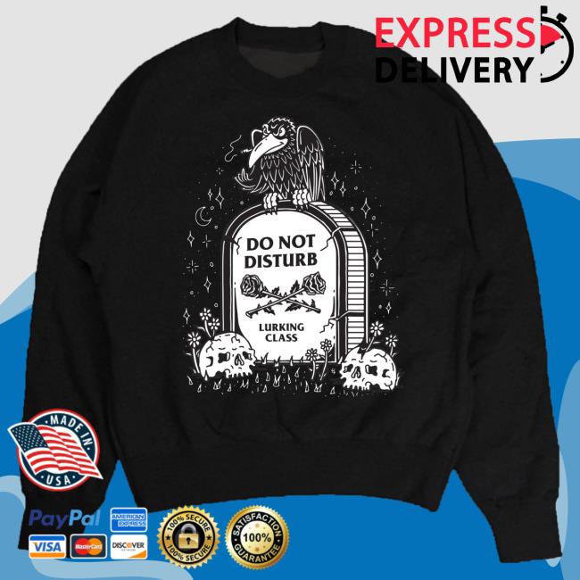 Lurking Class Clothing Do Not Disturb Crew neck Sweatshirt Black LurkingClass