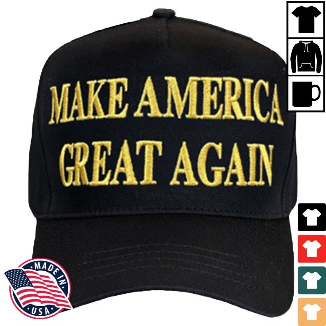 New Donald Trump Drop Gold Dark MAGA Hat Casual Fit Classic Gold Dark MAGA Hat Donald Trump Cap Design