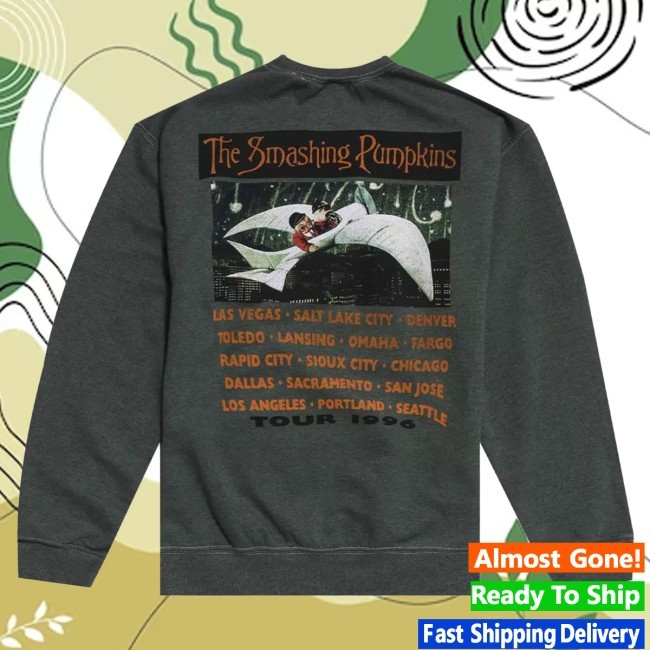 Hottopic The Smashing Pumpkins Mellon Collie And The Infinite Sadness Green Girls Sweatshirt