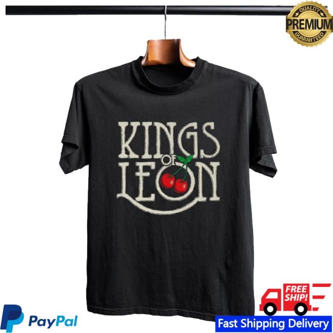 Retro Cherries S/S Tee (Vintage Black) Kings Of Leon