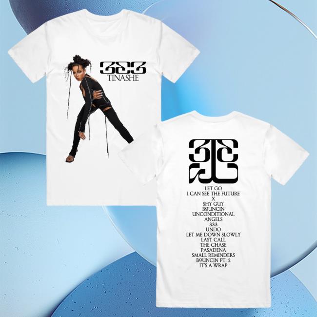 Official Tinashe Merch Store Tinashe 333 Tracklist White Popover Shirt