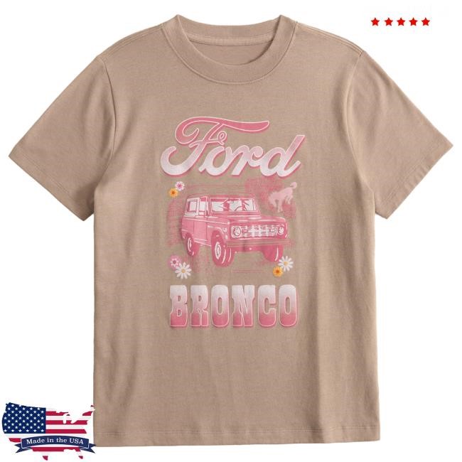 Oversized Bronco Graphic Tee Premium Abercrombie And Fitch Fit