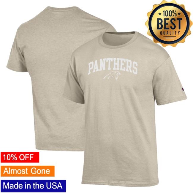 Carolina Panthers Champion White Ink NFL Football Travel Long Sleeve