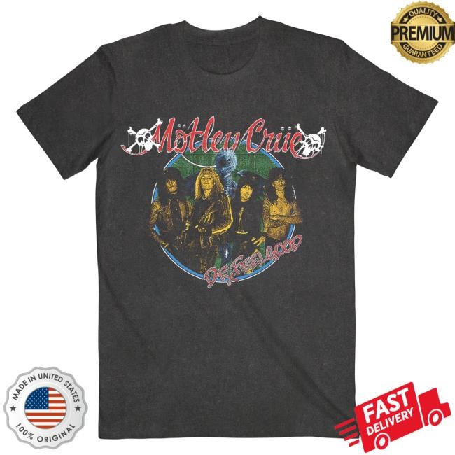 Official Motley Crue Merch Store Mötley Crüe Dr Feelgood Band Photo Hot Shirt