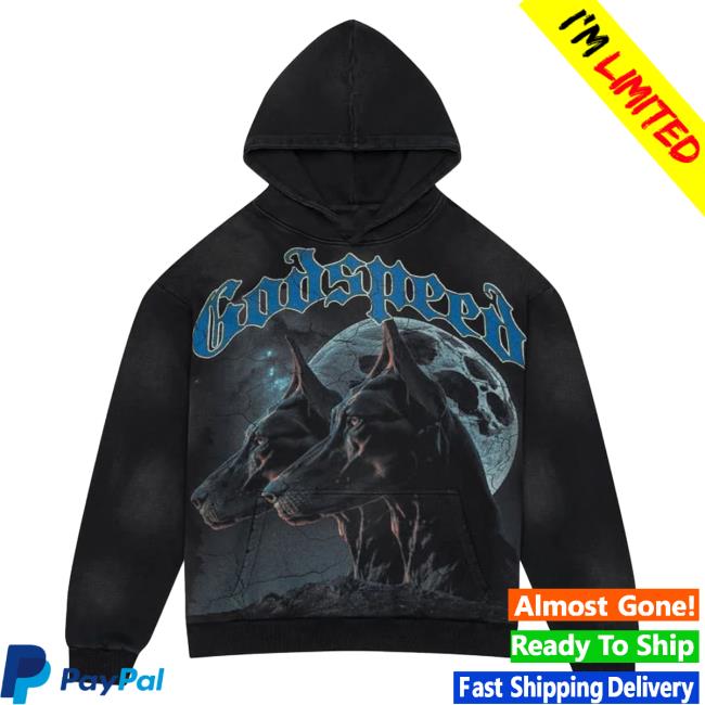 Official Godspeed Nyc Clothing Merch F.T.D Hoodies (Black Wash)