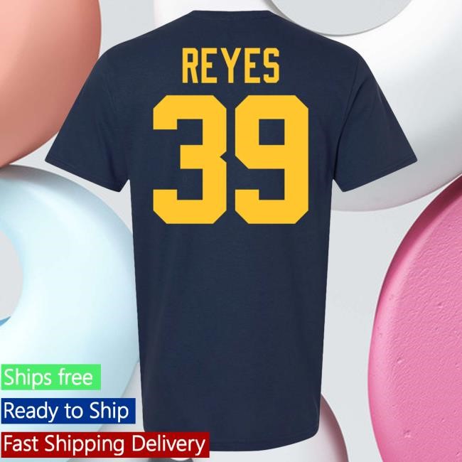 The M Den Michigan Wolverines #39 Max Reyes Student Athlete Blue Football Shirt